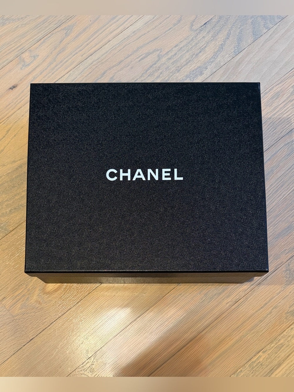 CHANEL 2025 Black Box with White Logo - Luxury Presentation. Great condition.